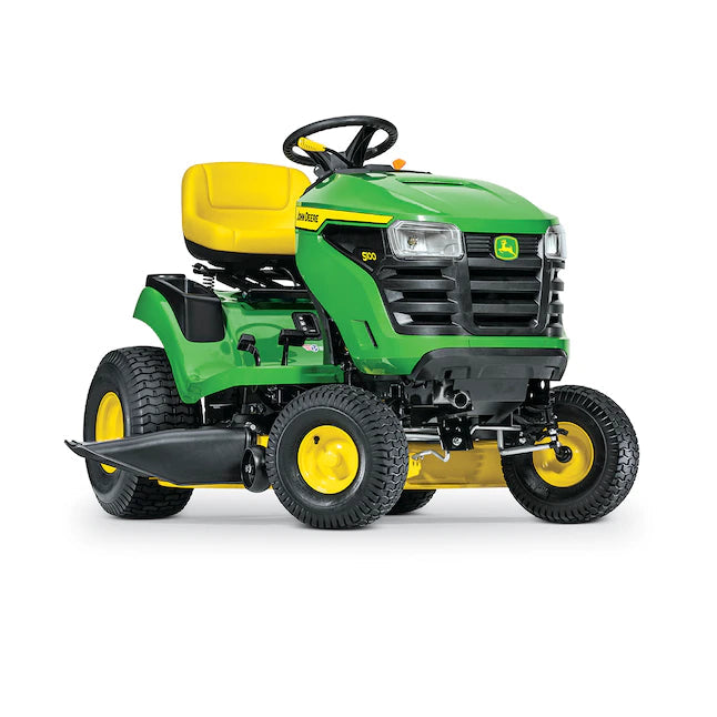 John Deere S100 17.5-HP Side By Side Hydrostatic 42-in Riding Lawn Mower Mulching Capable