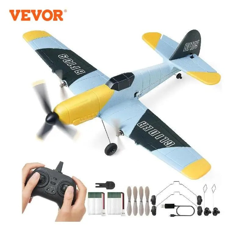 VEVOR RC Airplane Remote control WWII Fighter EPP Foam RC Plane Toy with 2.4 GHz Airplane Remote Control