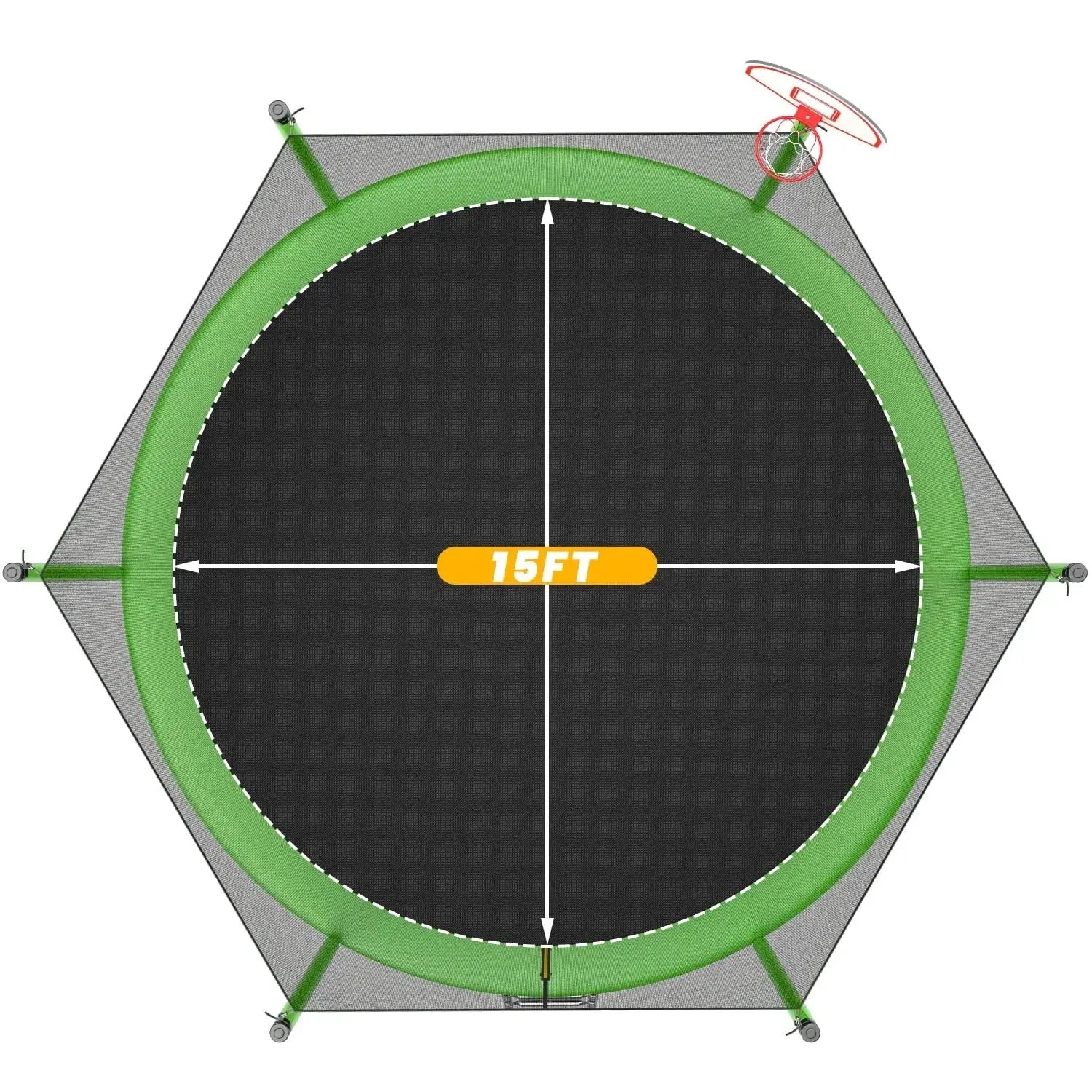 JumpFlex HERO 15ft Trampoline