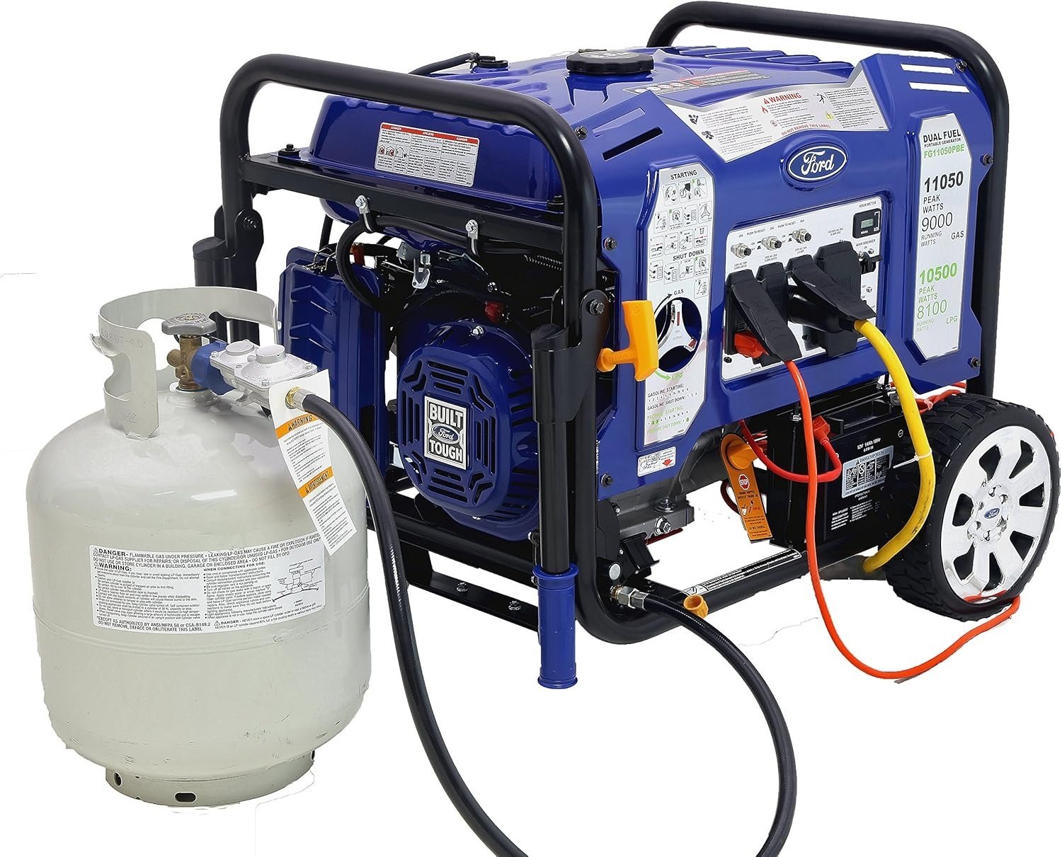 Ford 11,050 Watt Dual Fuel Portable Generator FG11050PBE