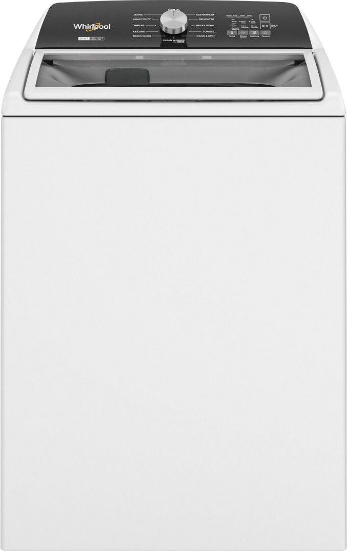 Whirlpool – 4.7-4.8 Cu. Ft. Top Load Washer with 2 in 1 Removable Agitator – White