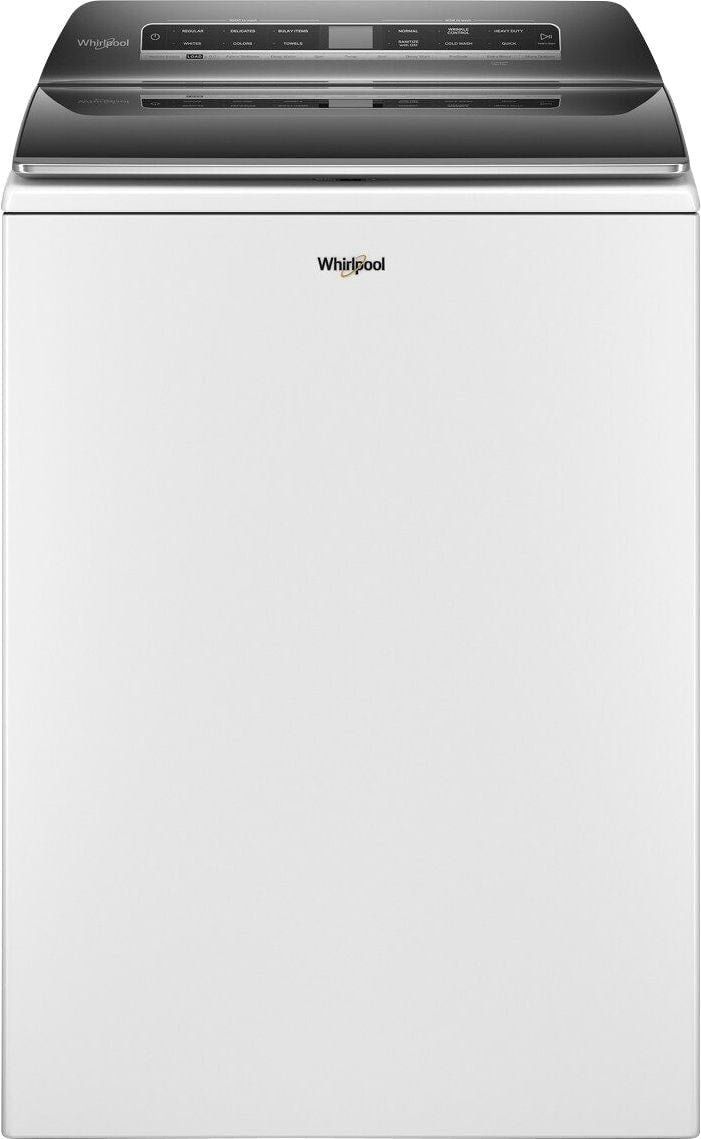 Whirlpool – 5.2-5.3 Cu. Ft. Smart Top Load Washer with 2 in 1 Removable Agitator – White