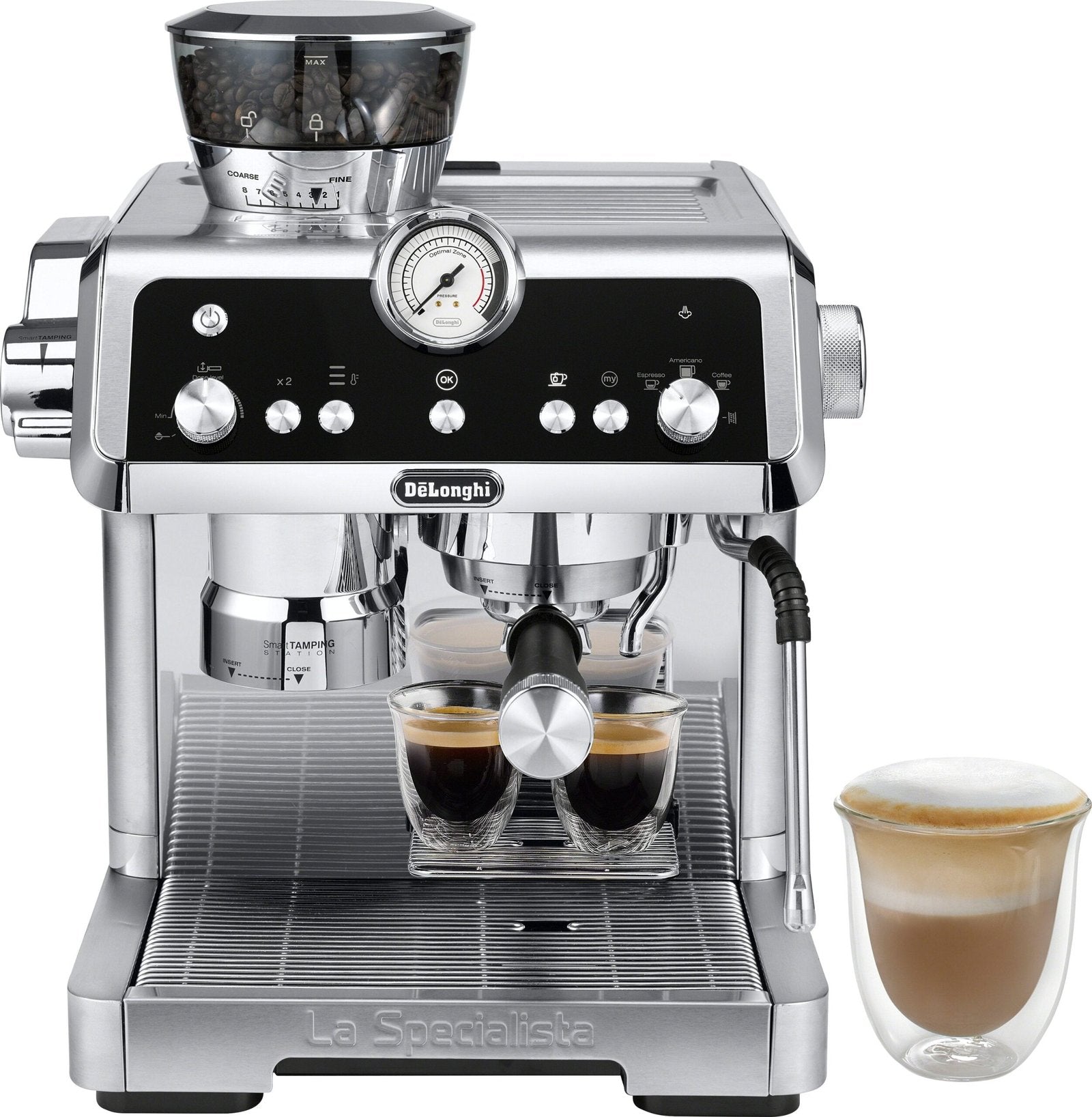 De’Longhi – La Specialista Prestigio Espresso Machine with Dual Heating System – Stainless Steel