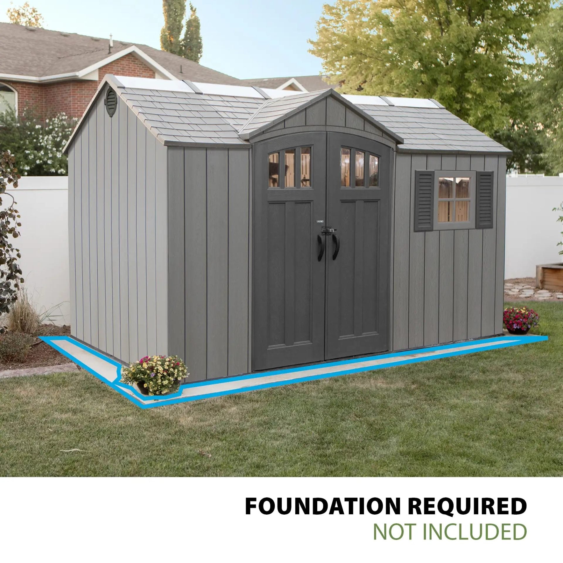 Lifetime 12.5 ft. x 8 ft. Outdoor Storage Shed 60454 - Image 7
