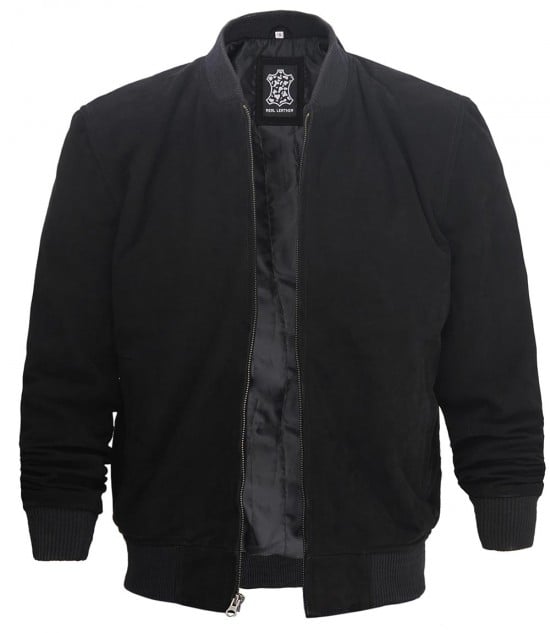 Adamsville Mens Black Suede Jacket