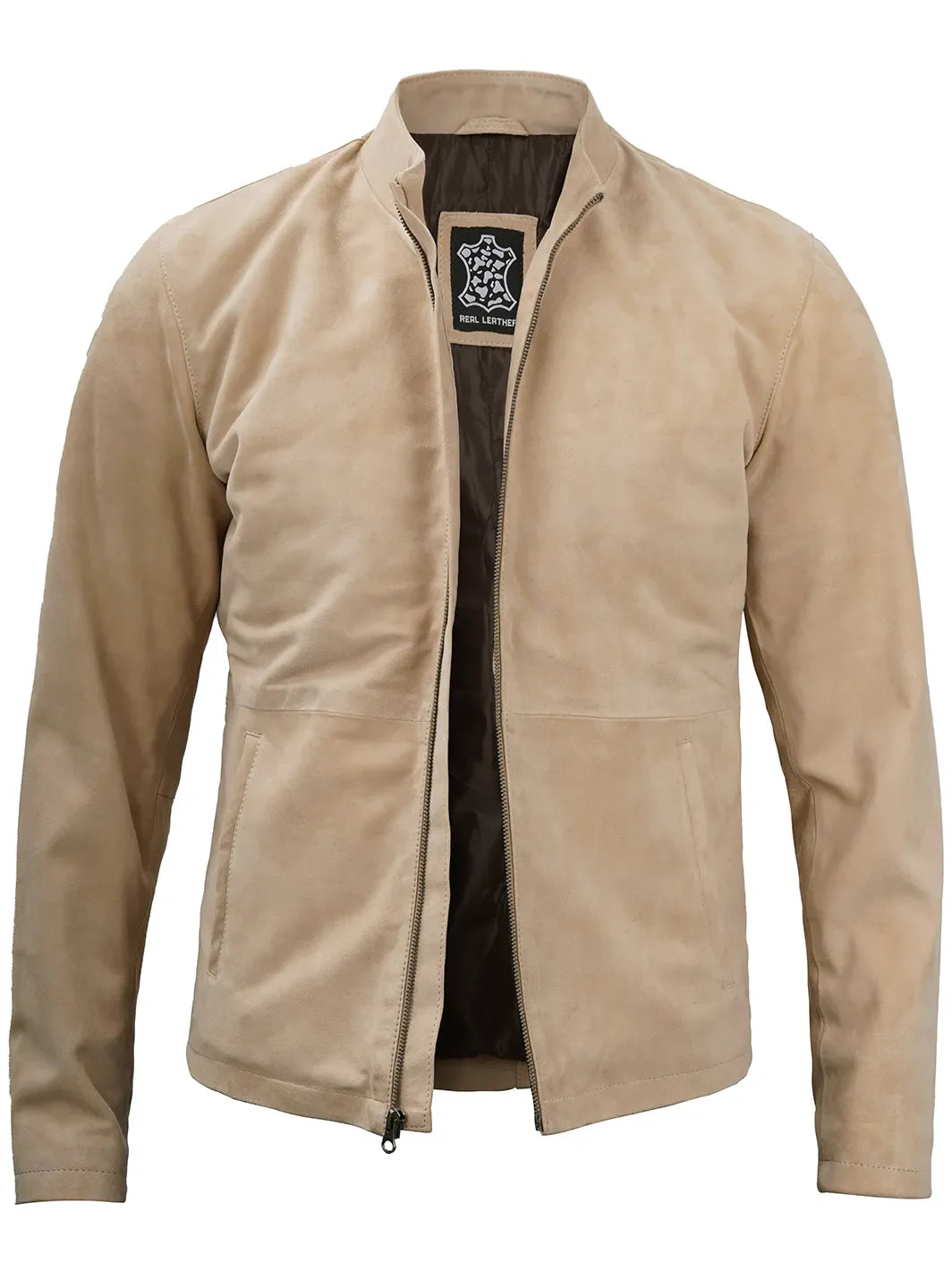 Morocco Men's Camel Suede Jacket - Image 5