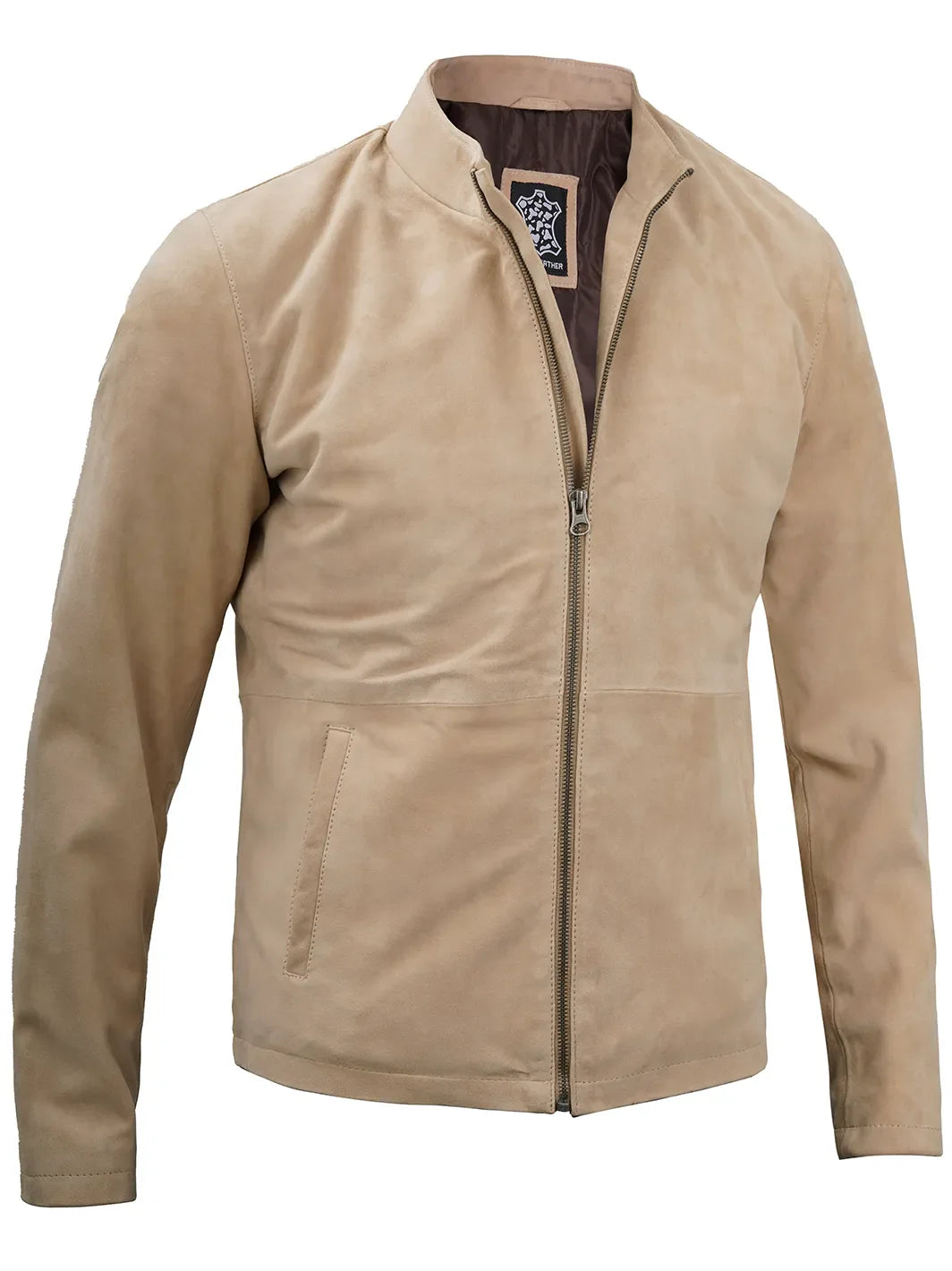 Morocco Men's Camel Suede Jacket - Image 9