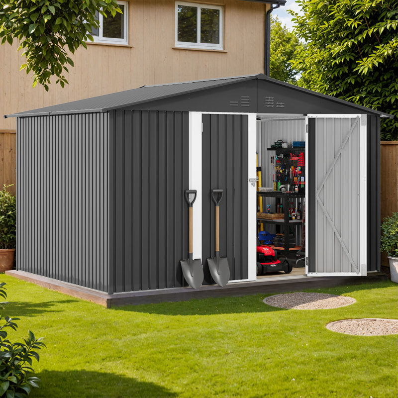Galvanized Steel Outdoor Storage Shed