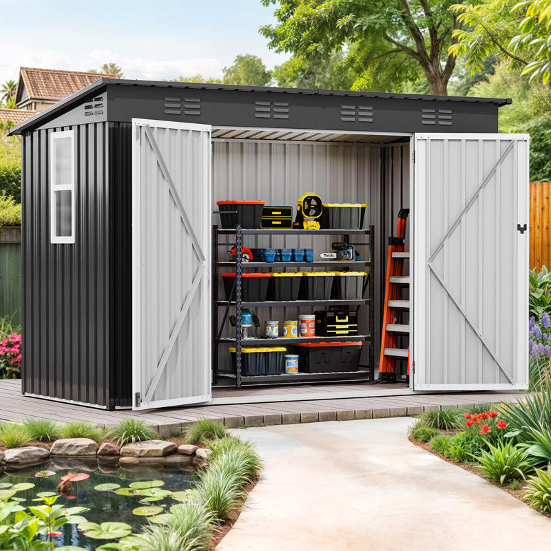 Galvanized Steel Storage Shed