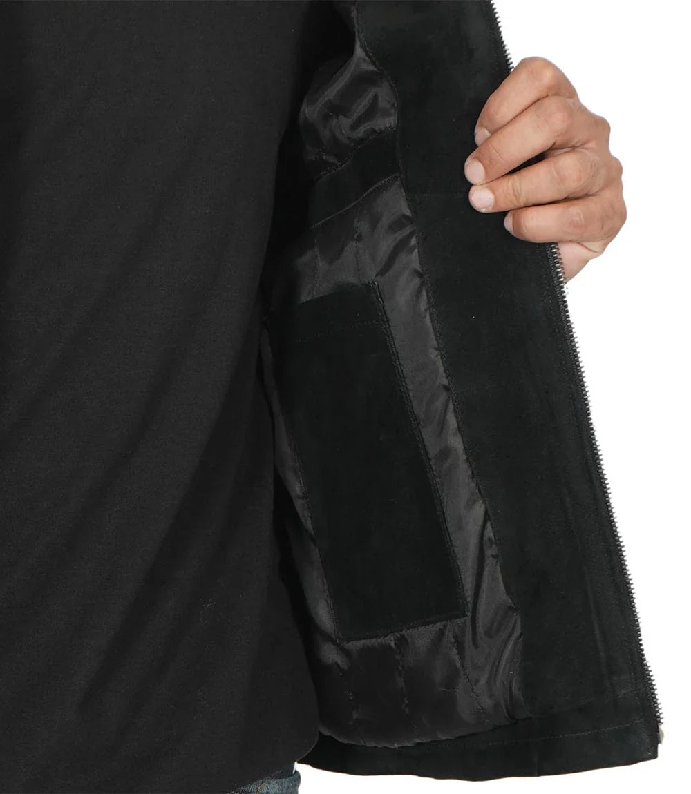 Bond Men's Black Casual Suede Jacket - Image 5