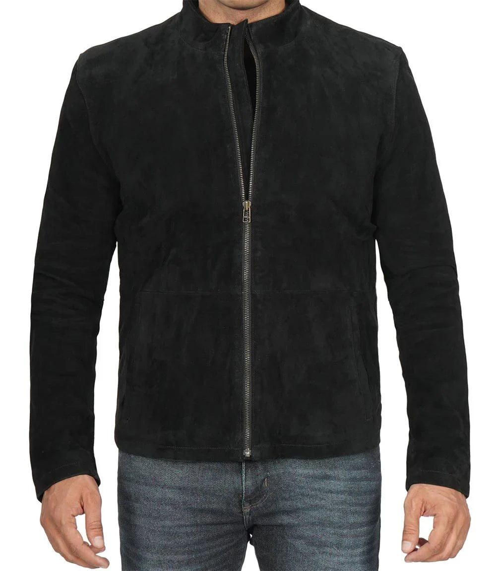 Bond Men's Black Casual Suede Jacket - Image 3