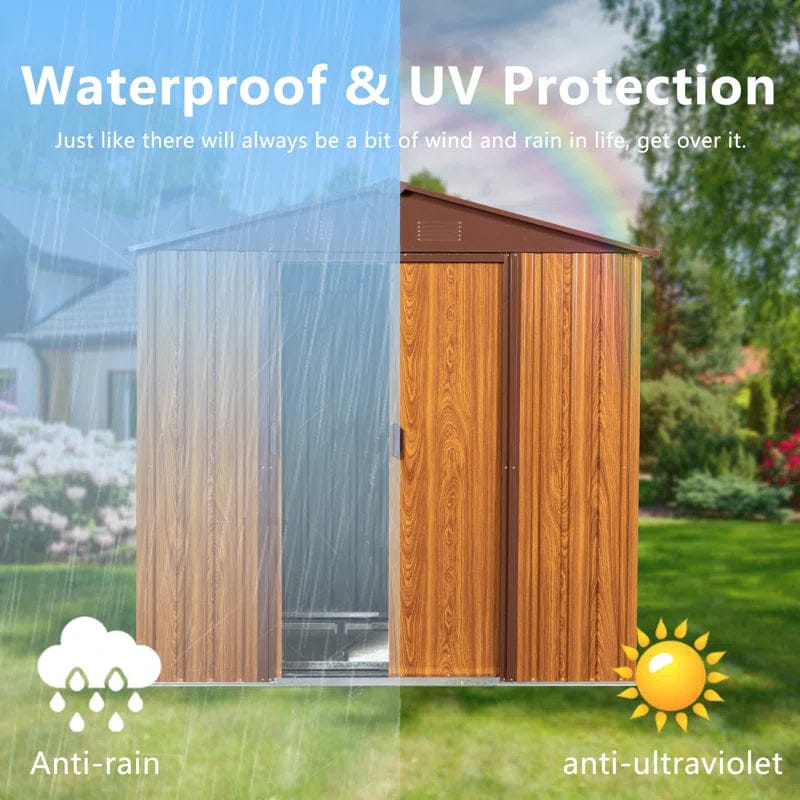 Metal 6 ft. W x 5 ft. D Storage Shed - Image 5