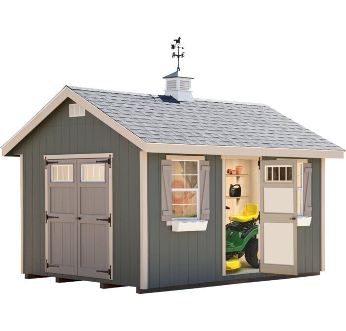 Riverside 10 ft. W x 14 ft. D Storage Shed - Image 2