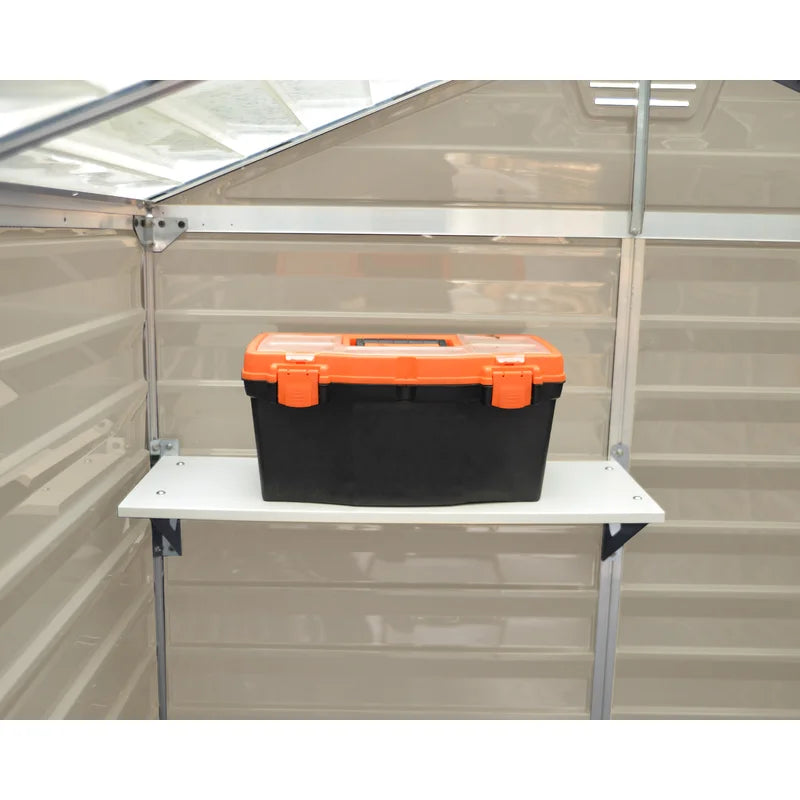 SkyLight 7 ft. 8 in. W x 12 ft. 4 in. D Plastic Storage Shed - Image 2