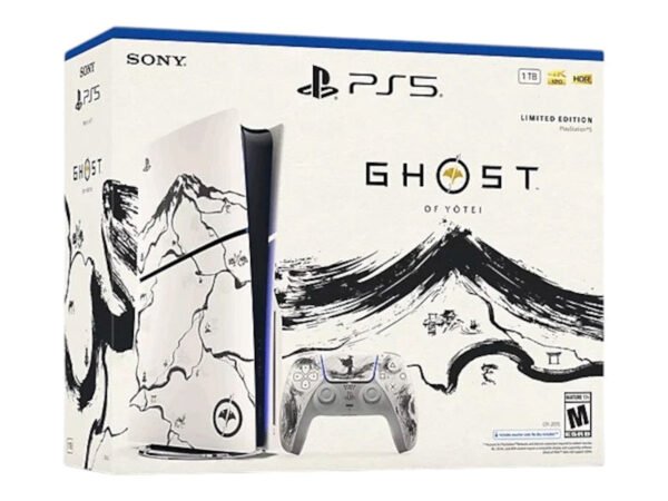 Sony PlayStation 5 PS5 Slim Ultra HD Ghost of Yotei Black Limited Edition Bundle (EU Plug)