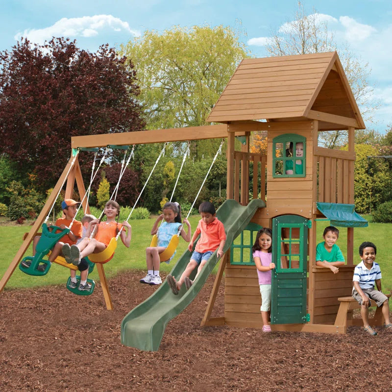 Treasure Cove Wooden Swing Set - Image 8