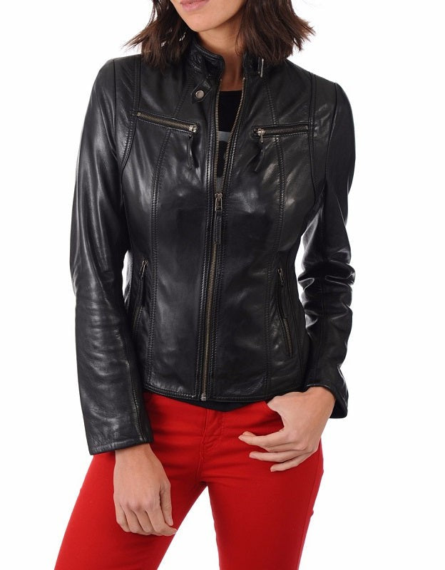 Authentic Black Lambskin Leather Jacket