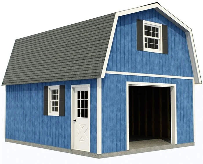 Best Barns Jefferson 16×28 Wood Garage Kit