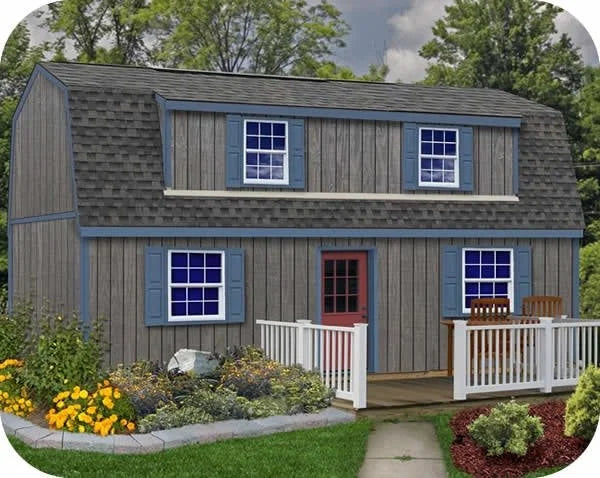 Best Barns Camp Reynolds 16×32 Wood Shed Kit w/ Dormer