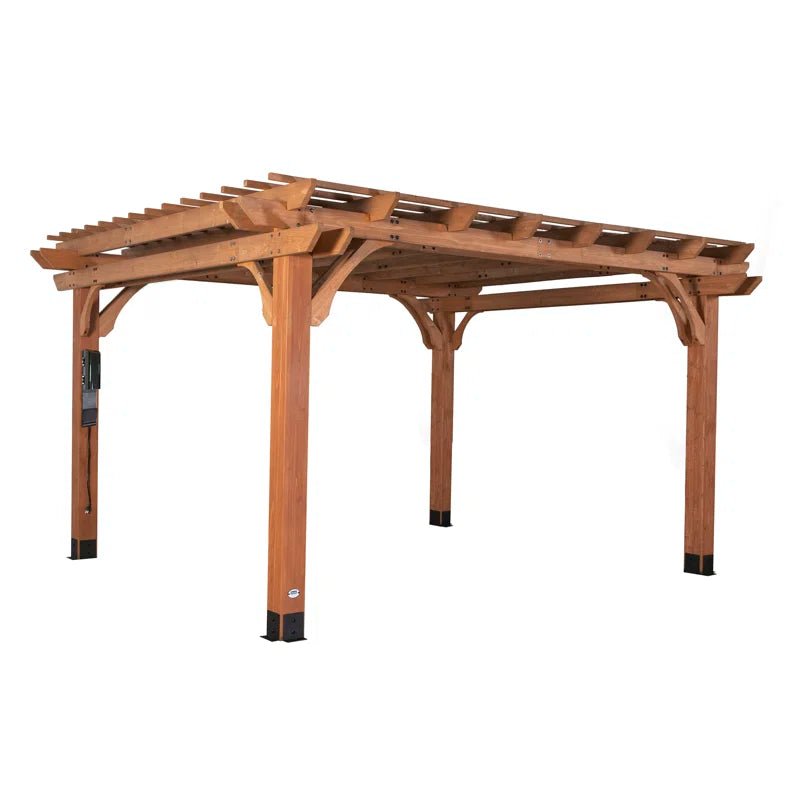 Beaumont 20 X 12 All Cedar Wooden Pergola