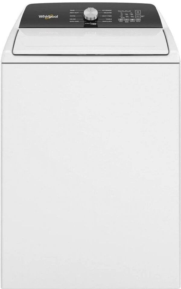 Whirlpool 4.5 Cu. Ft. High Efficiency Top Load Washing Machine with Built-In Water Faucet – White
