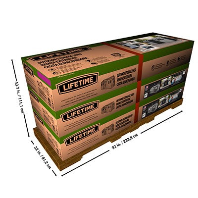 Lifetime 15-ft x 8-ft Dual Entry Outdoor Storage Shed 60407