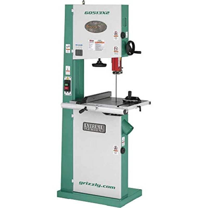 Grizzly Industrial G0513X2 – 17″ 2 HP Bandsaw with Cast-Iron Trunnion