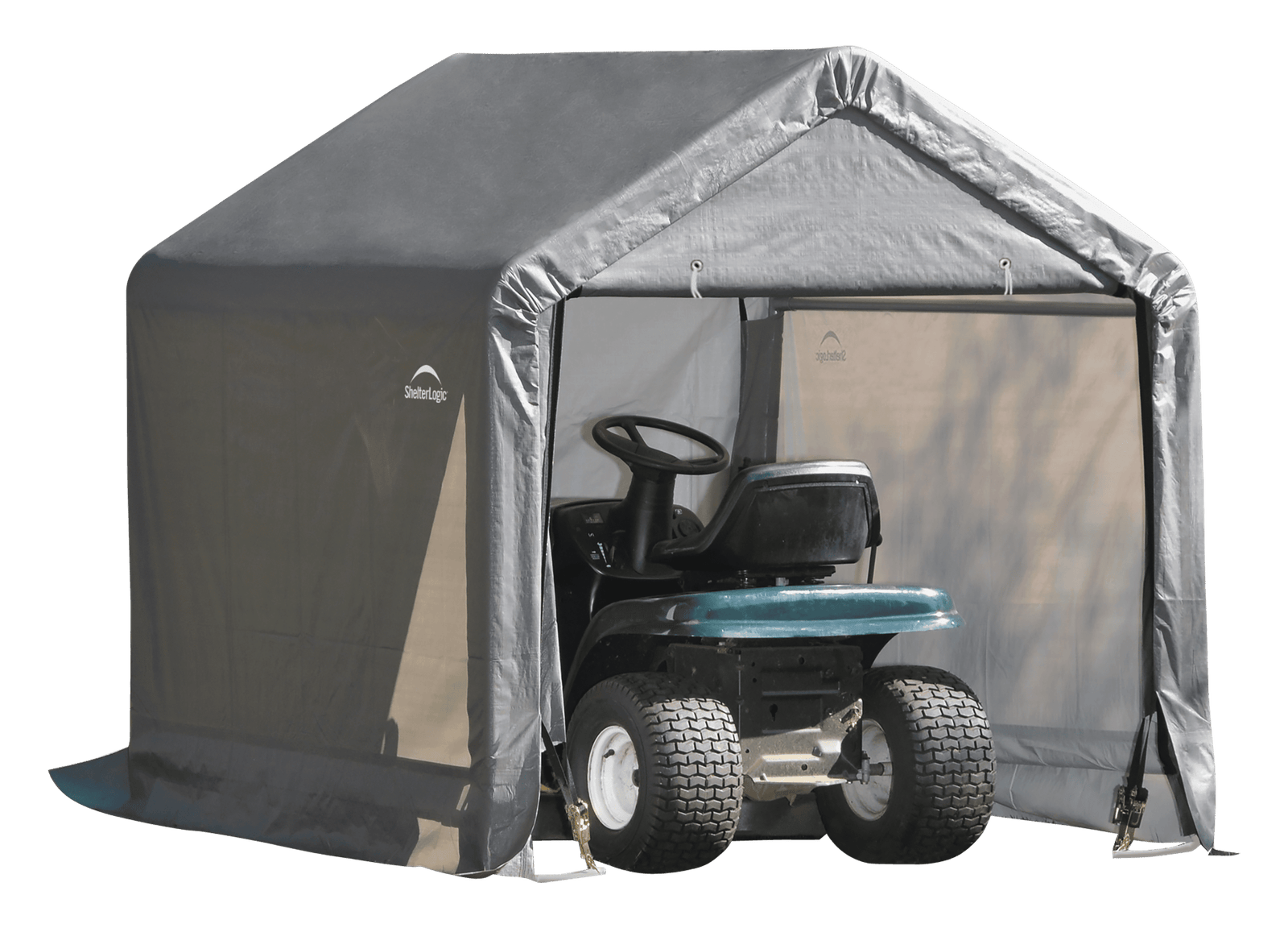 Shed-in-a-Box 6 x 6 x 6 ft. or 1,8 x 1,8 x 1,8 m Peak Style Shelter, Gray