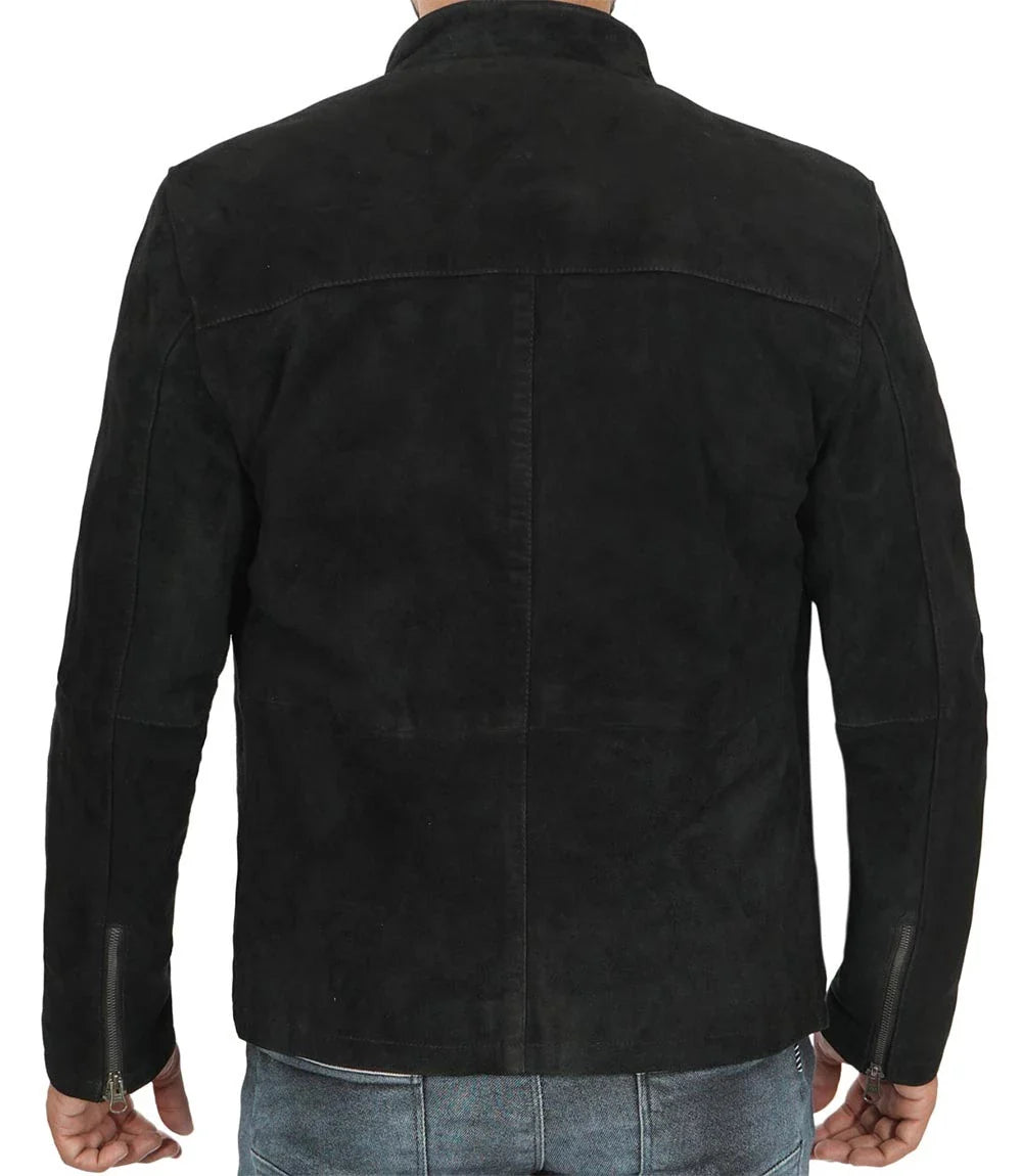 Bond Men's Black Casual Suede Jacket - Image 2