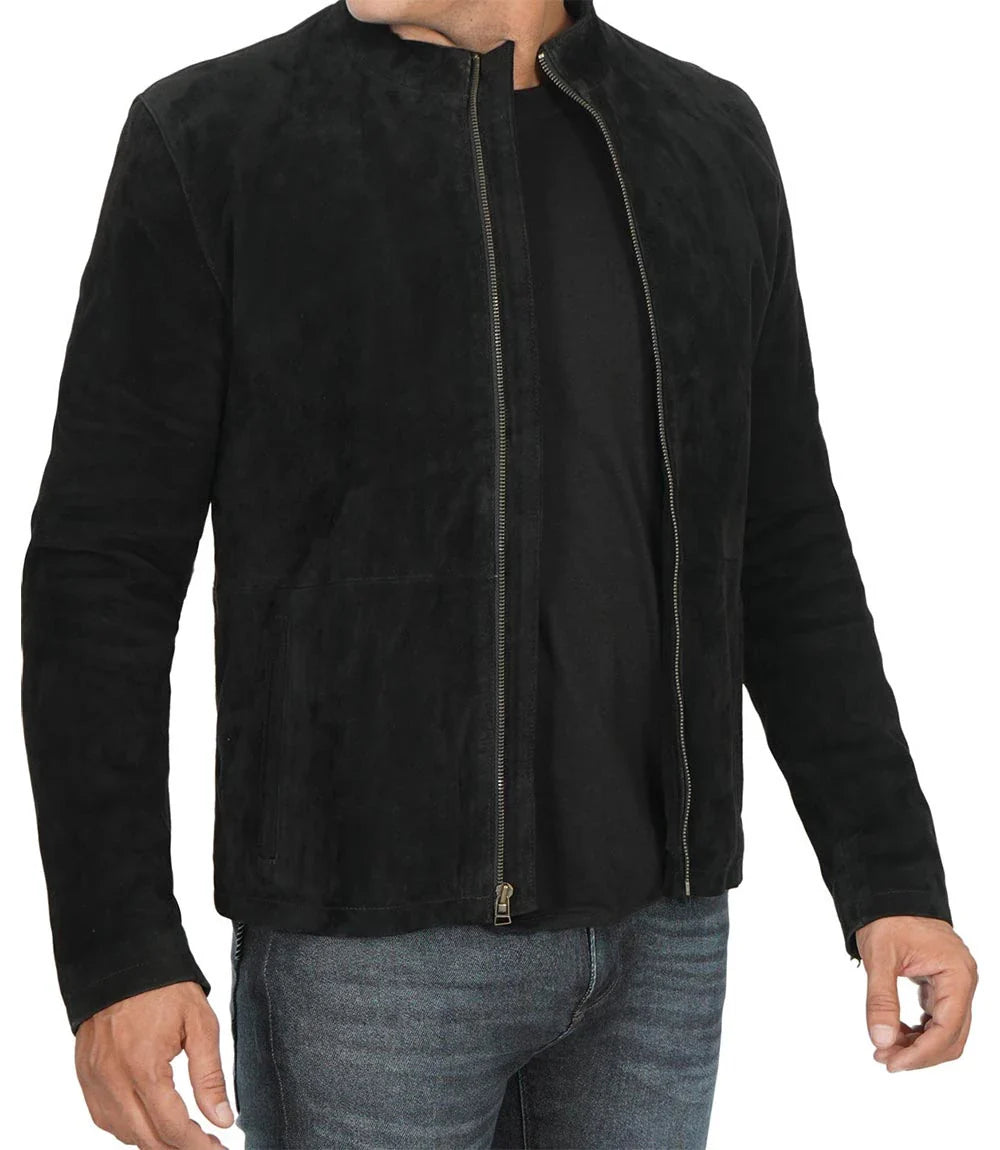 Bond Men's Black Casual Suede Jacket - Image 6