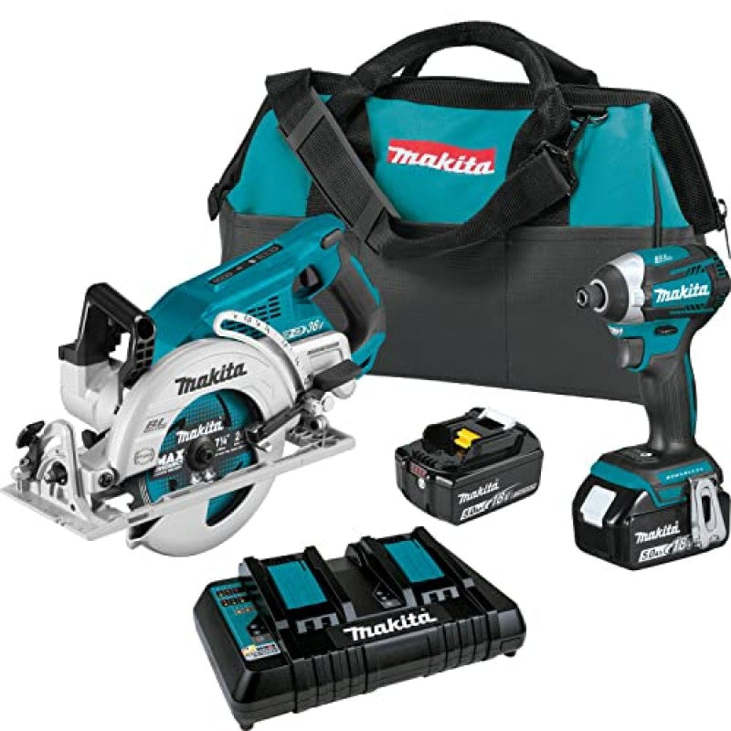 Makita 18V LXT Lithium-Ion Brushless Cordless 2-Pc Combo Kit XT295PT