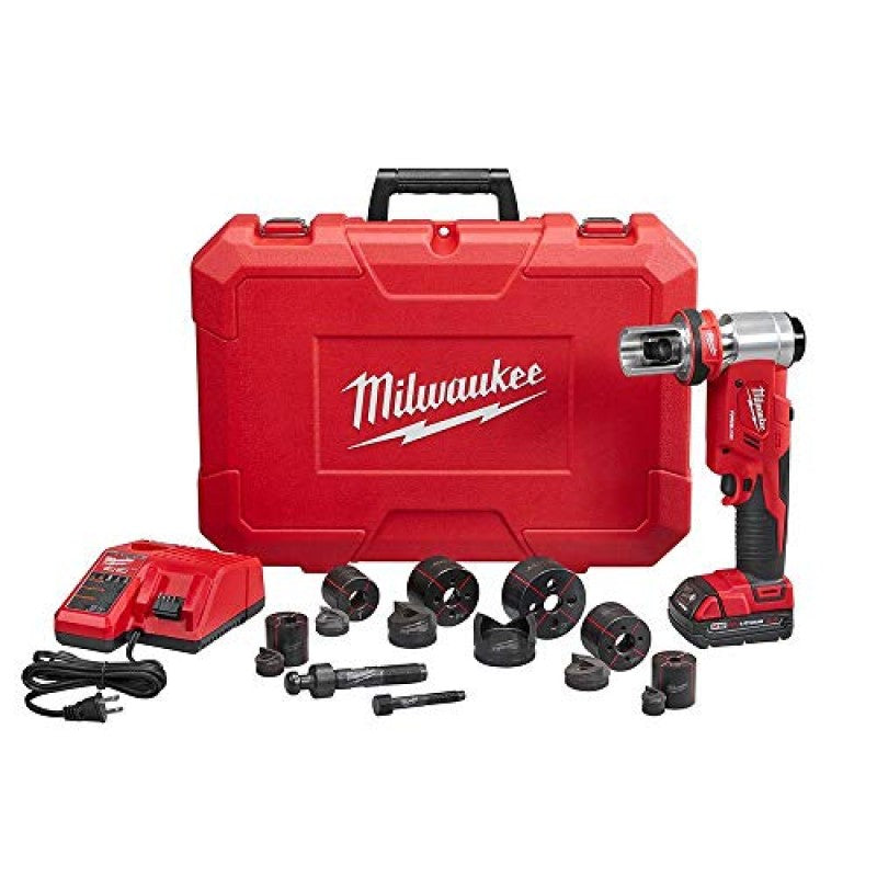 Milwaukee M18 18V Lithium-Ion Cordless FORCE LOGIC 6T Knockout Tool Kit 1/2″-2″