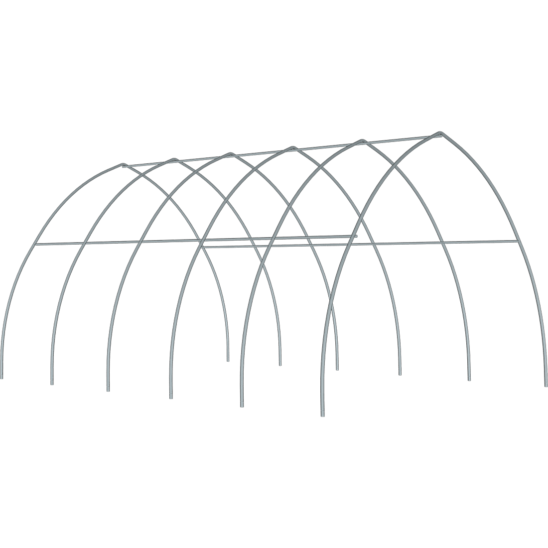 High Tunnel Greenhouse, Frame Only
