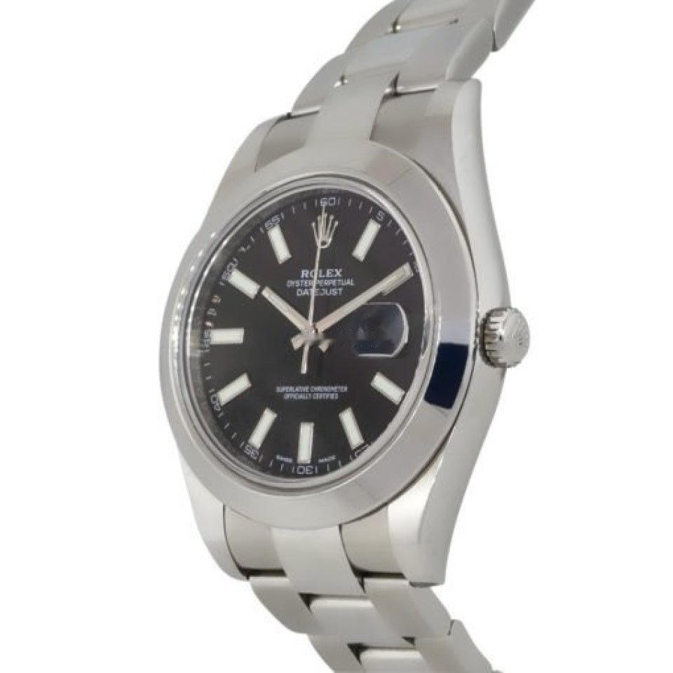 Rolex 116300 Datejust Stainless Steel Black Dial Watch - Image 3
