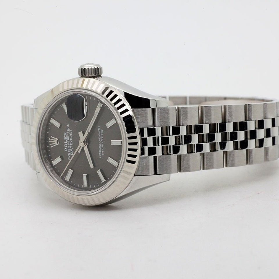Rolex Datejust 28mm Dark Grey Dial Jubileè Lady 279174 - Image 3