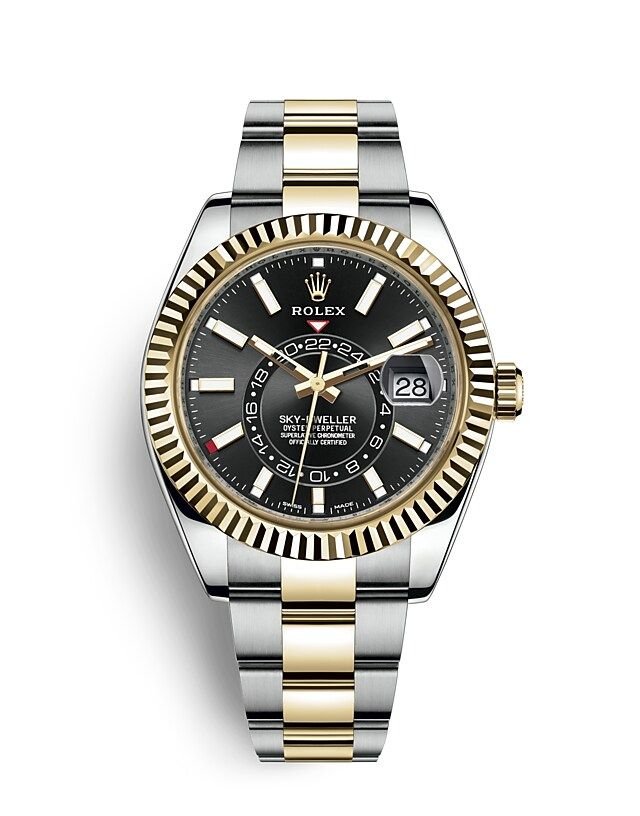 Rolex SKY-DWELLER Oyster, 42 mm, Oystersteel and yellow gold