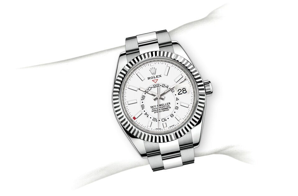 Rolex SKY-DWELLER Oyster, 42 mm, Oystersteel and white gold - Image 6