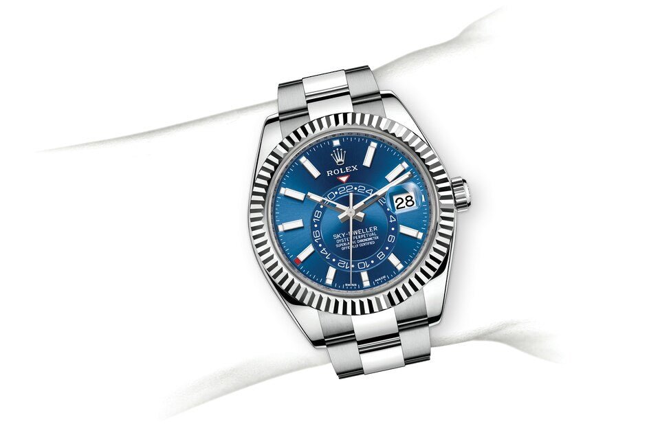 Rolex SKY-DWELLER Oyster, 42 mm, Oystersteel and white gold - Image 6