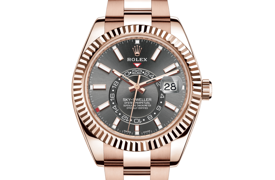 Rolex SKY-DWELLER Oyster, 42 mm, Everose gold - Image 2