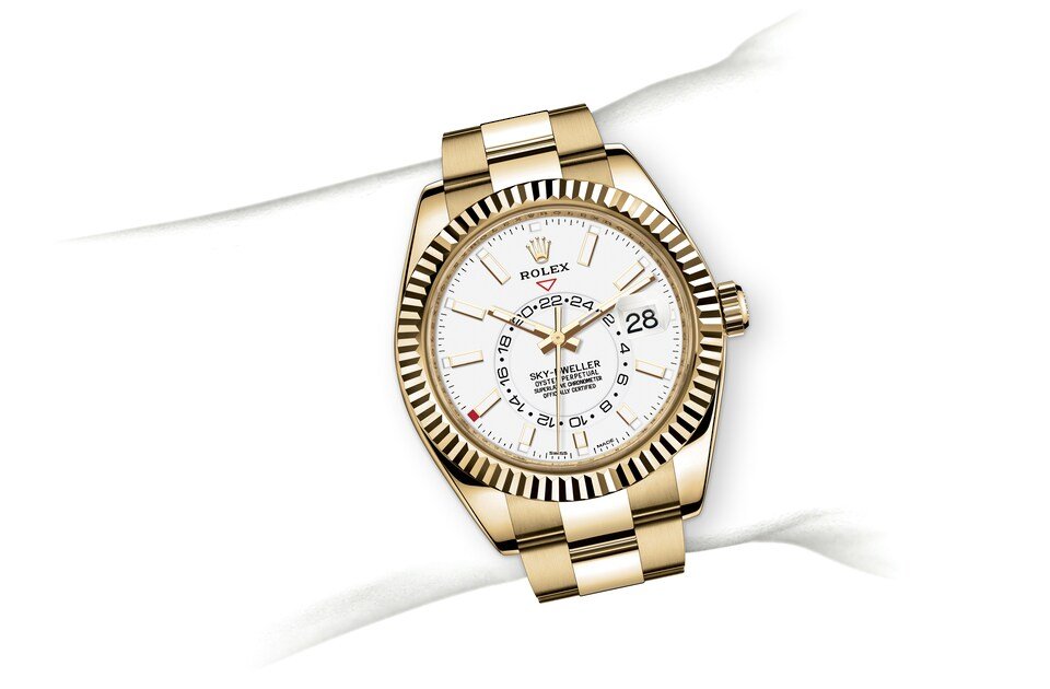 Rolex SKY-DWELLER Oyster, 42 mm, yellow gold - Image 6