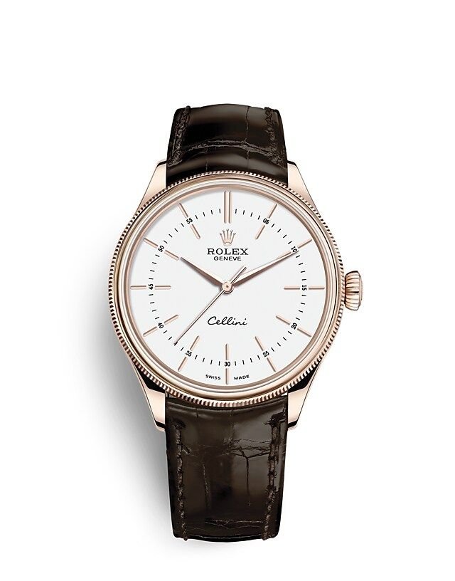 Rolex CELLINI TIME 39 mm, 18 kt Everose gold, polished finish