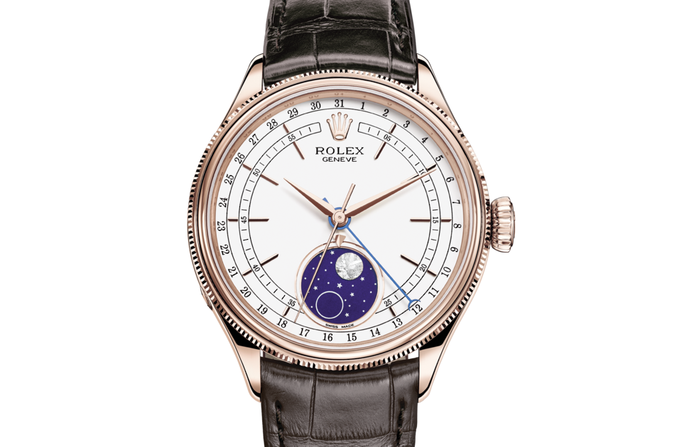 Rolex CELLINI MOONPHASE 39 mm, 18 kt Everose gold, polished finish - Image 2