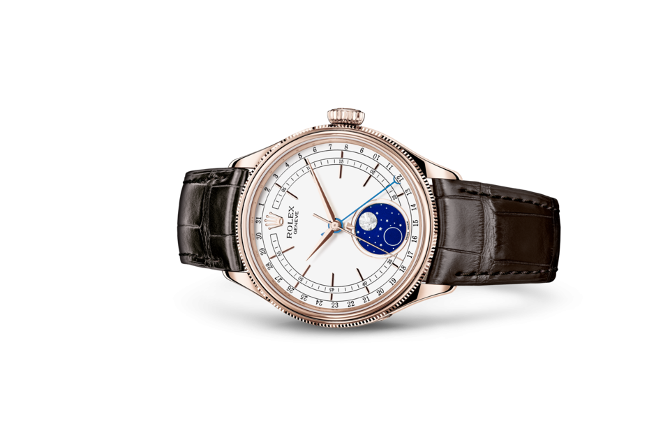 Rolex CELLINI MOONPHASE 39 mm, 18 kt Everose gold, polished finish - Image 3