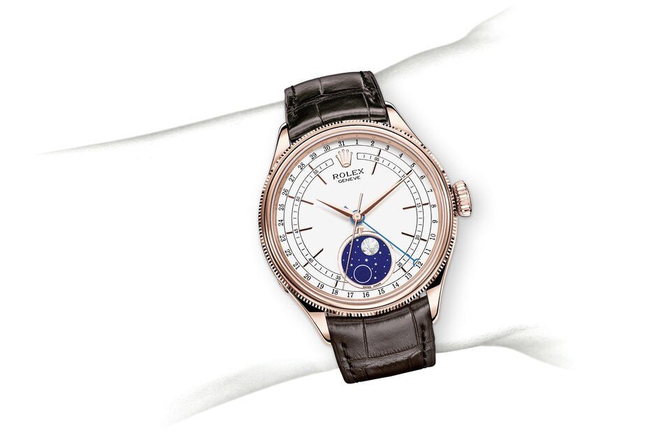 Rolex CELLINI MOONPHASE 39 mm, 18 kt Everose gold, polished finish - Image 6