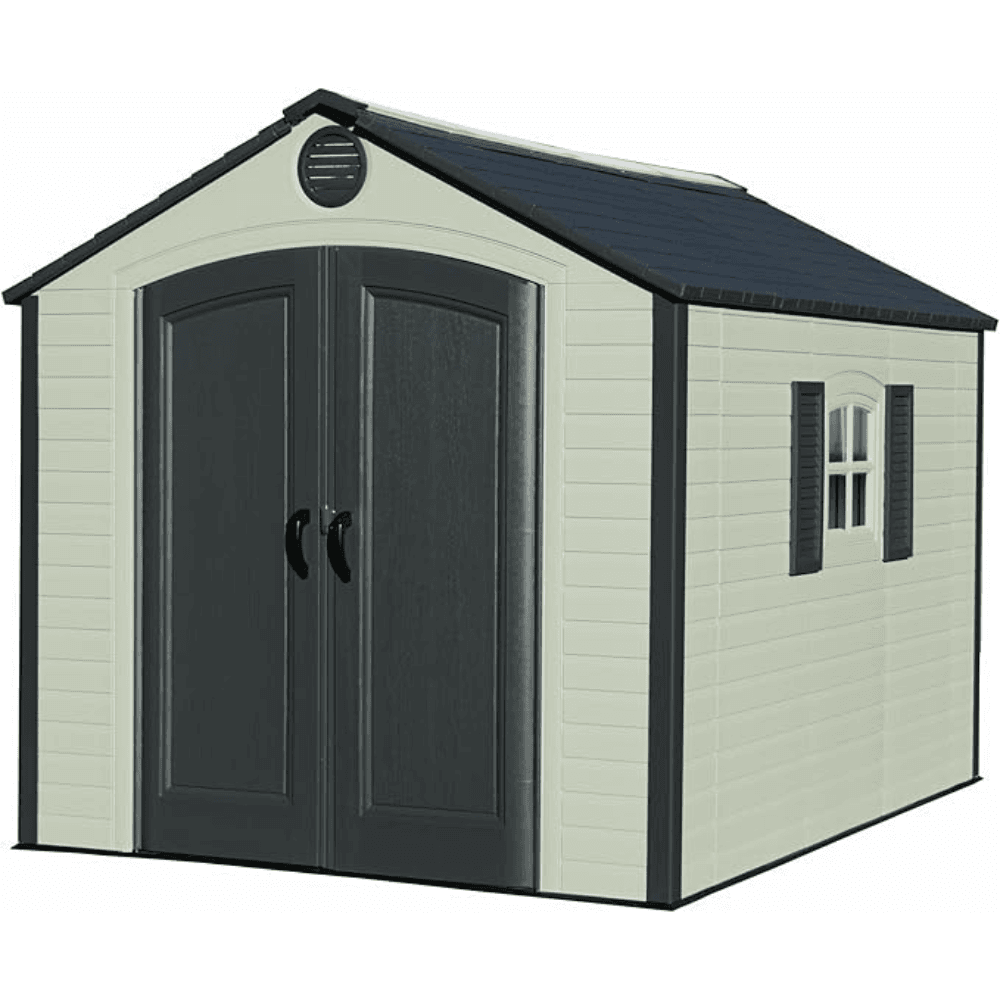 Lifetime 8×10 Outdoor Plastic Shed W/ Floor and Windows (60238)