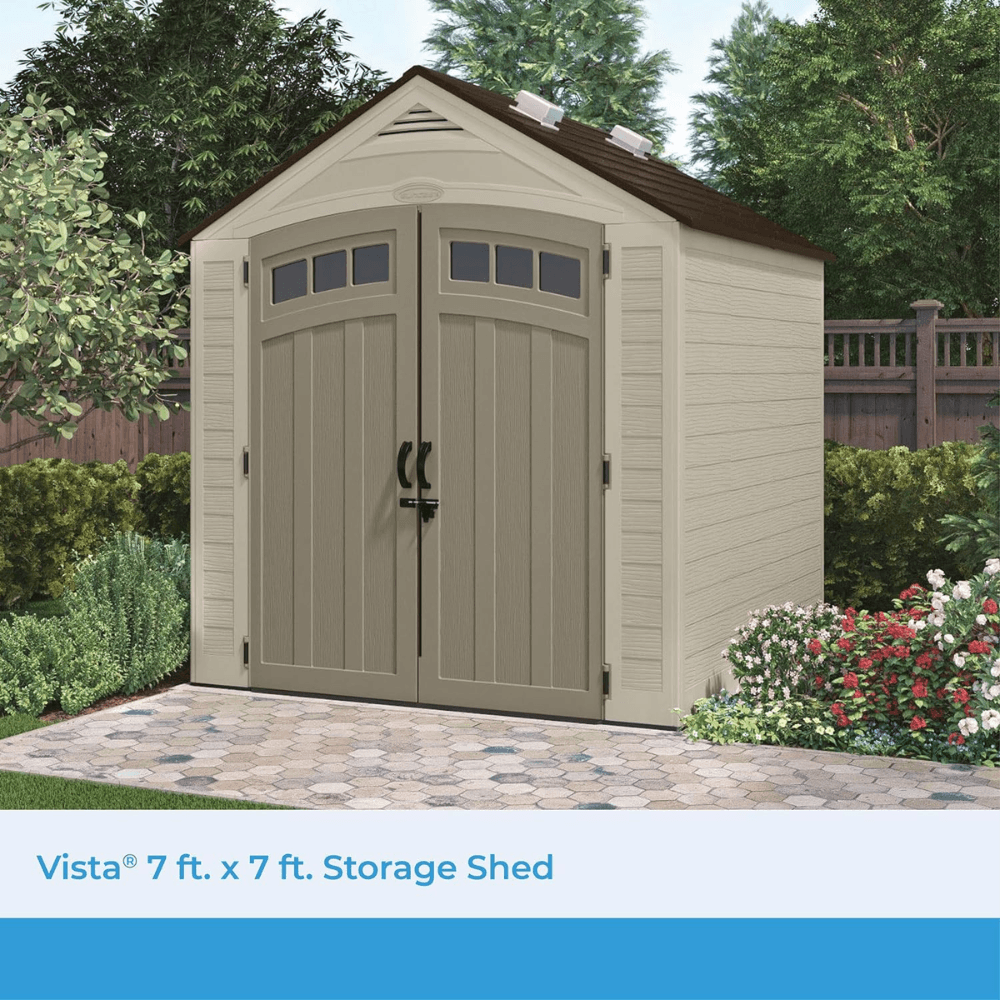 Vista 7 ft. W x 7 ft. D Plastic Shed - Image 2