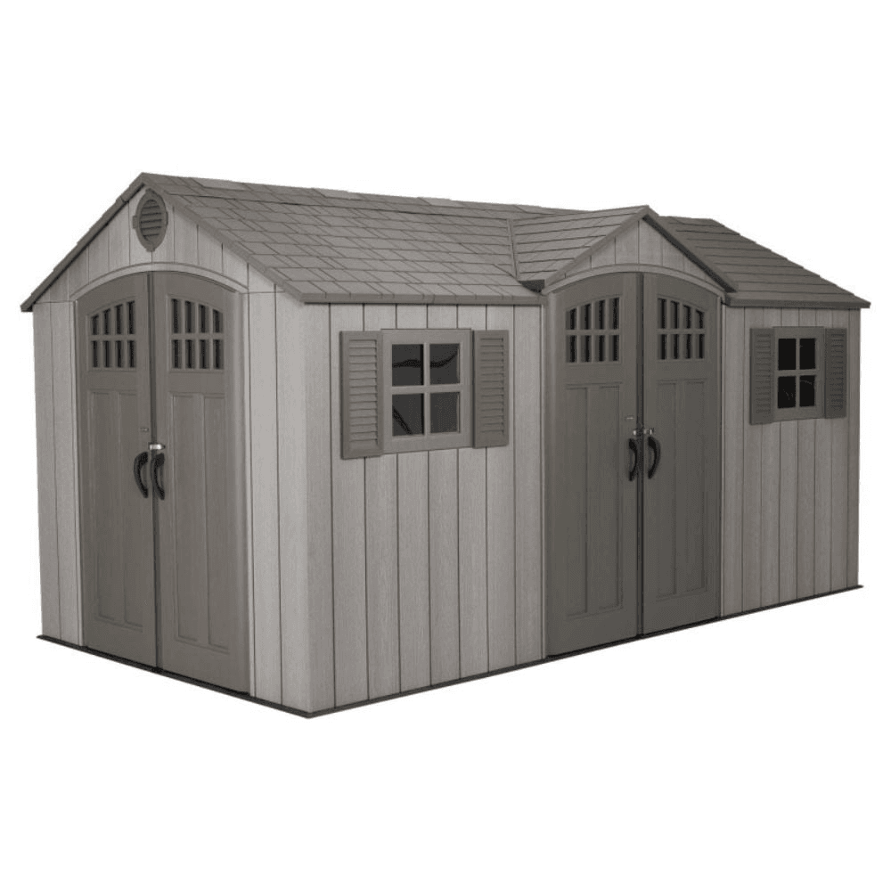 Lifetime 15×8 Rough Cut Backyard Storage Shed With Floor (60318)