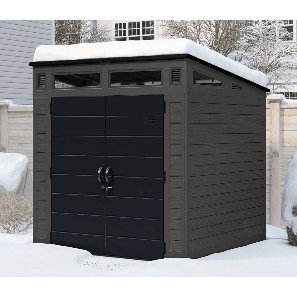 Suncast 7′ x 7′ BMS7780 Modernist Storage Shed - Image 4