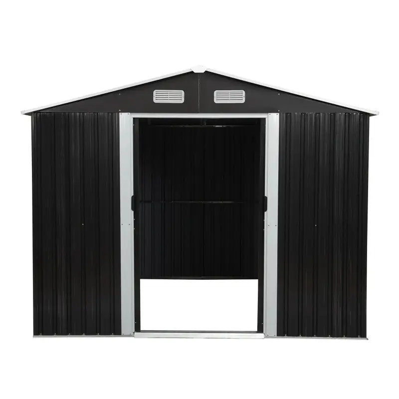 8′ x 10′ Tool Storage Shed Charcoal Black