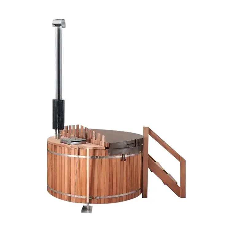 Anyi 0 Volt 2 – Person Cylinder Wood Fired Hot Tub - Image 2